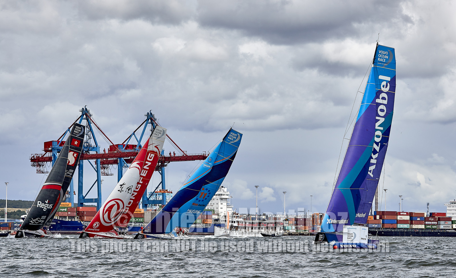 team AkzoNobel  in Volvo Ocean Race 2017-18.