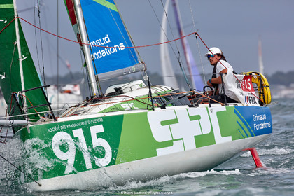 23_22453   © Thierry Martinez. LES SABLES D'OLONNE, 85 - FRANCE 25 septembre 2023.Départ MINI TRANSAT 2023. Départ du Dimanche 24 septembre retardé au Lundi 25 Sept .Les Sables d’Olonne (FRA)    Santa Cruz de la Palma ( Canaries)    St François ( Guadeloupe): 4050 NM.