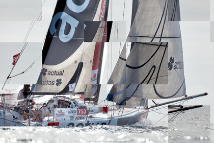 23_22849   © Thierry Martinez. LES SABLES D'OLONNE, 85 - FRANCE 25 septembre 2023.Départ MINI TRANSAT 2023. Départ du Dimanche 24 septembre retardé au Lundi 25 Sept .Les Sables d’Olonne (FRA)    Santa Cruz de la Palma ( Canaries)    St François ( Guadeloupe): 4050 NM.