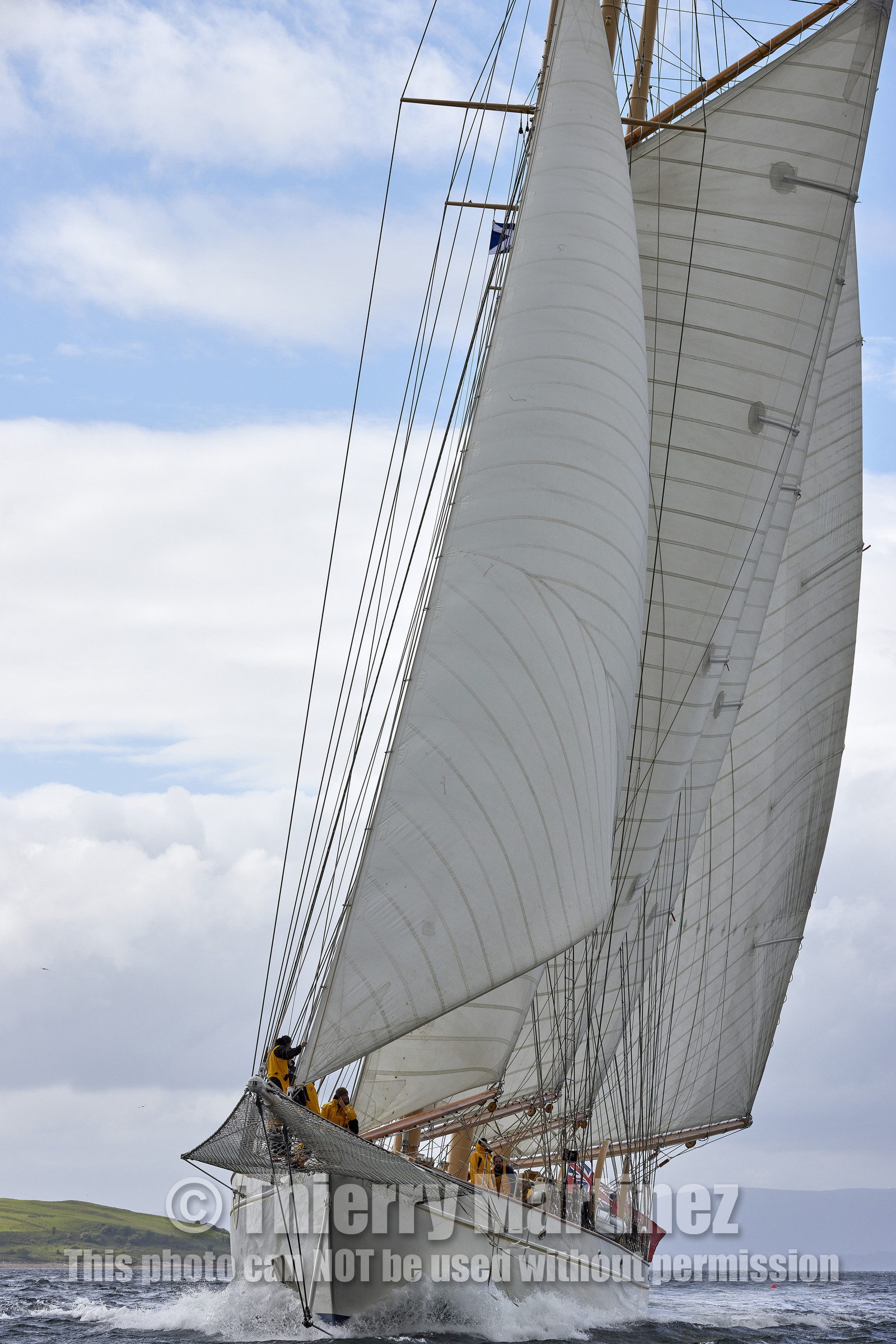 22_17058   © Thierry Martinez.FAIRLIE,SCOTLAND - UK 11th June 20222022 RICHARD MILLE FIFE REGATTA.Day 1. Race cancelled ,