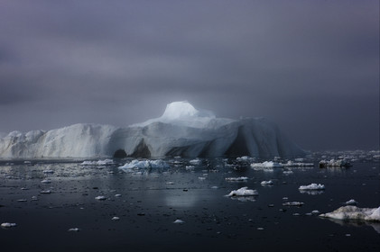 Schooner LA LOUISE sailing on west coast of Greenland.