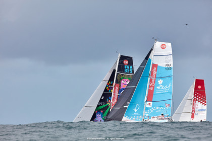 23_22544   © Thierry Martinez. LES SABLES D'OLONNE, 85 - FRANCE 25 septembre 2023.Départ MINI TRANSAT 2023. Départ du Dimanche 24 septembre retardé au Lundi 25 Sept .Les Sables d’Olonne (FRA)    Santa Cruz de la Palma ( Canaries)    St François ( Guadeloupe): 4050 NM.
