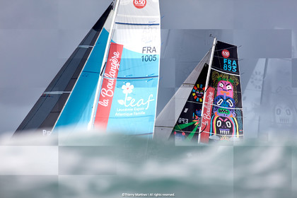 23_22434   © Thierry Martinez. LES SABLES D'OLONNE, 85 - FRANCE 25 septembre 2023.Départ MINI TRANSAT 2023. Départ du Dimanche 24 septembre retardé au Lundi 25 Sept .Les Sables d’Olonne (FRA)    Santa Cruz de la Palma ( Canaries)    St François ( Guadeloupe): 4050 NM.