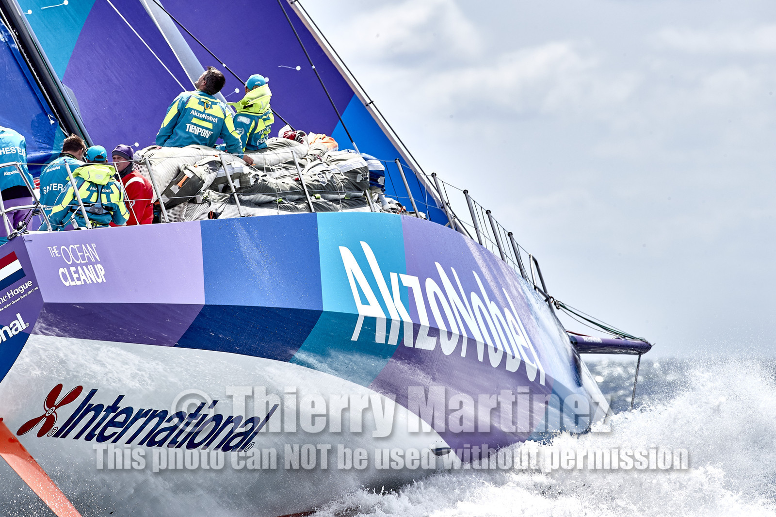 team AkzoNobel  in Volvo Ocean Race 2017-18.