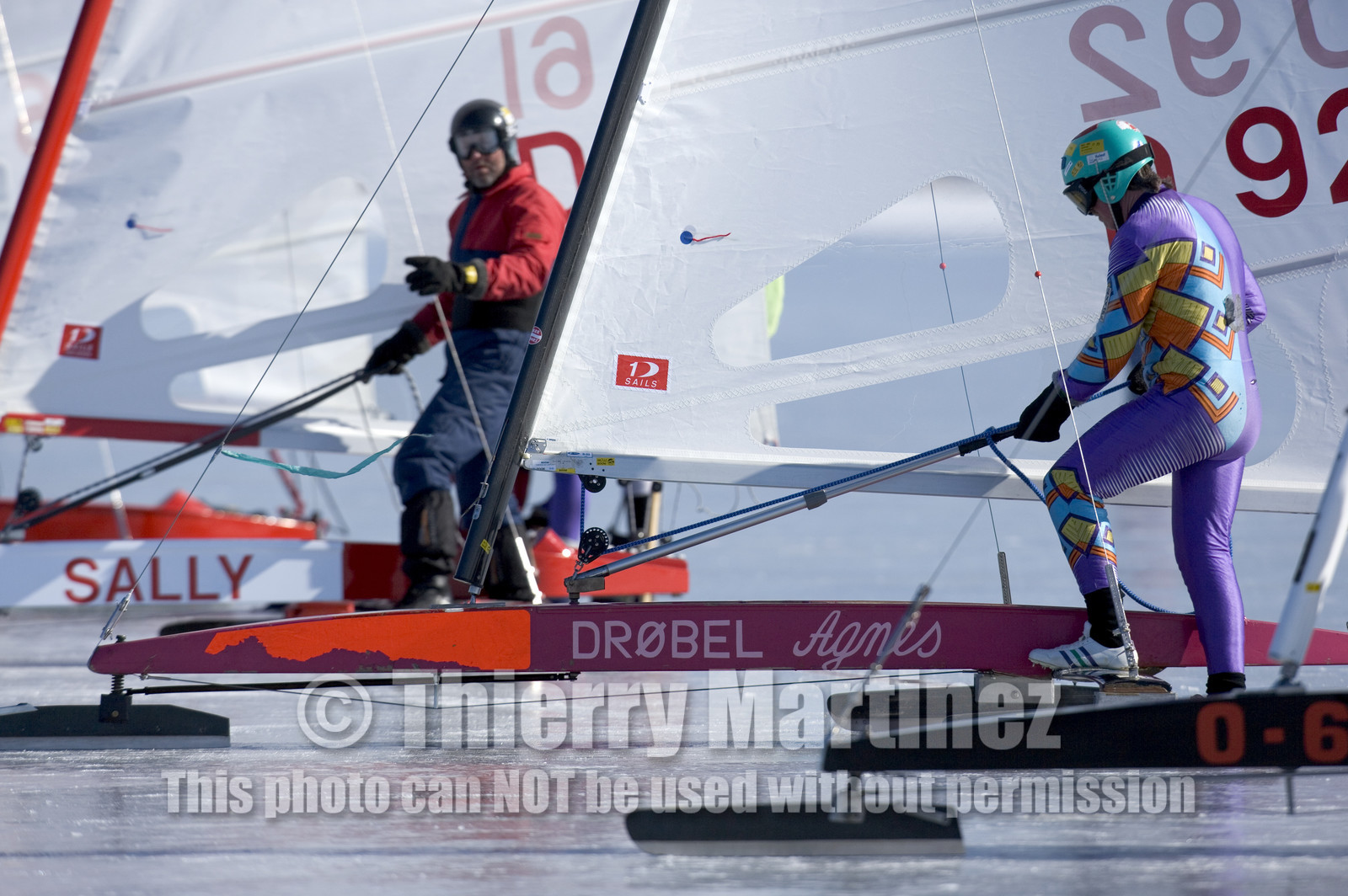 Ice Boats in Stockholm Archipelago - March 2005.