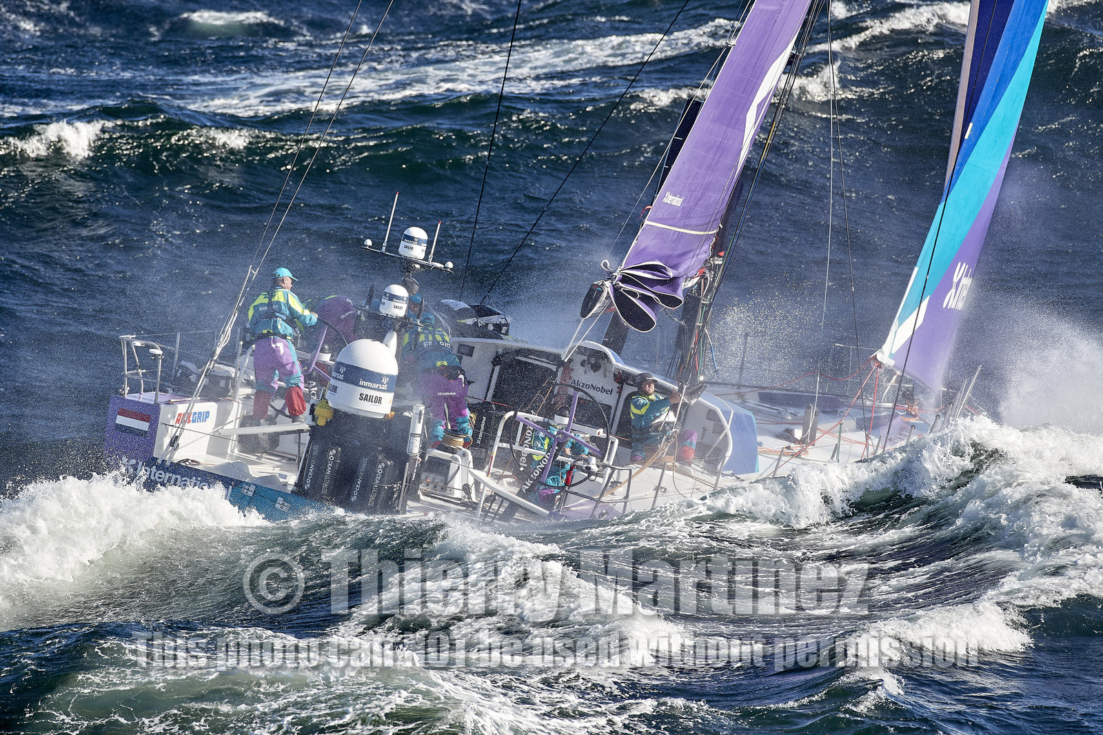 team AkzoNobel  in Volvo Ocean Race 2017-18.