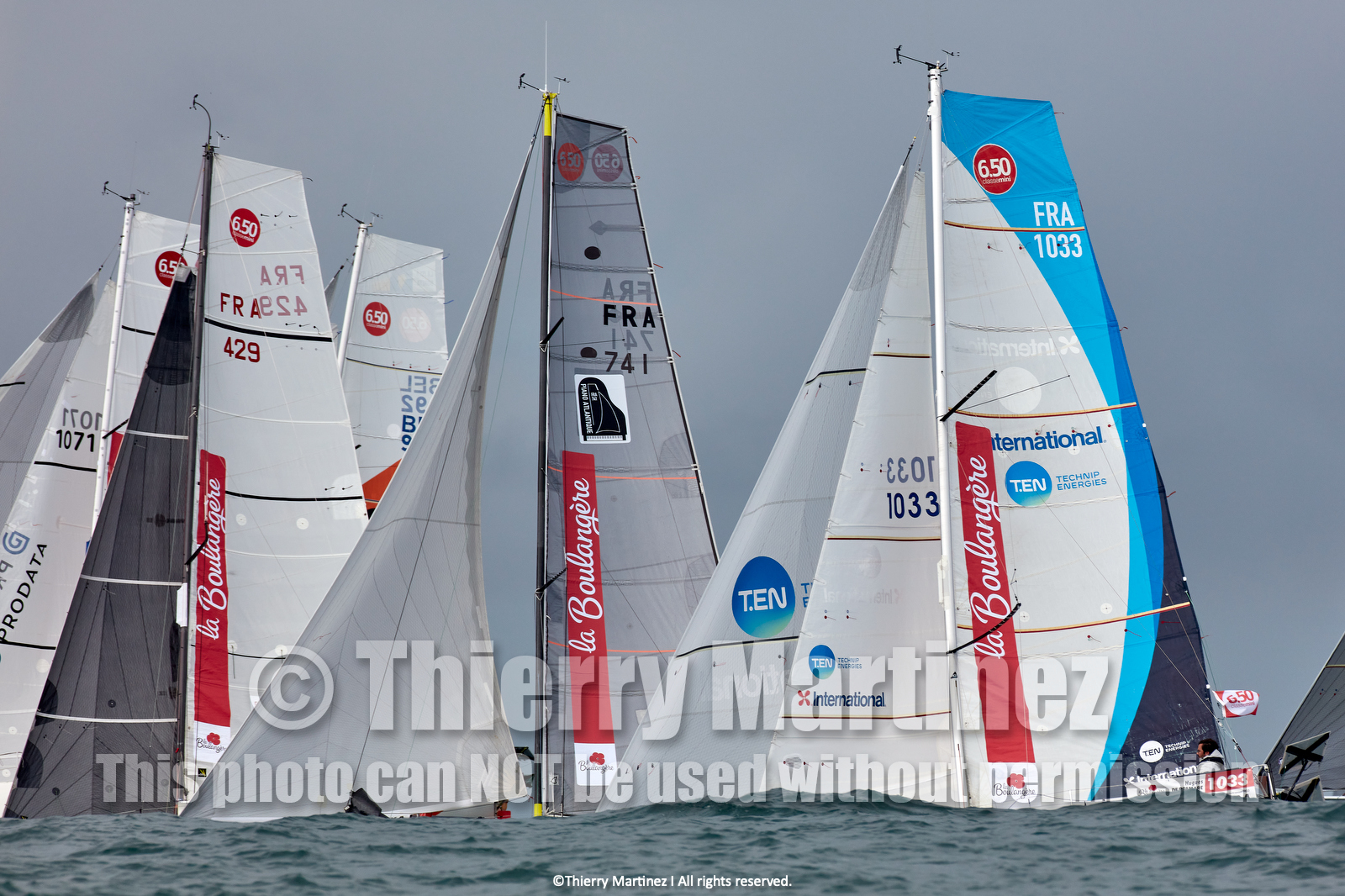 23_22415   © Thierry Martinez. LES SABLES D'OLONNE, 85 - FRANCE 25 septembre 2023.Départ MINI TRANSAT 2023. Départ du Dimanche 24 septembre retardé au Lundi 25 Sept .Les Sables d’Olonne (FRA)    Santa Cruz de la Palma ( Canaries)    St François ( Guadeloupe): 4050 NM.