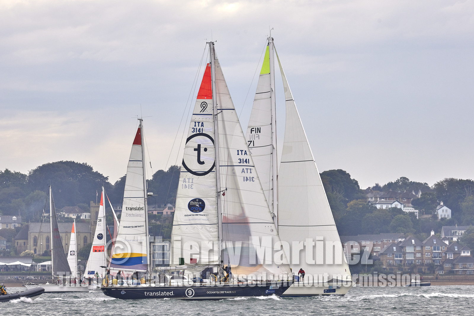 23_19569   © Thierry Martinez.SOUTHAMPTON,  - UK 10 septembre 2023.OCEAN GLOBE RACE 2023.Start Leg 1 : Southampton ( UK)   Cape Town ( South Africa)