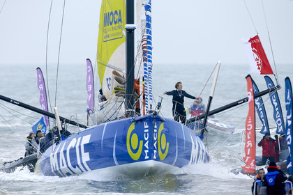2012 13 VENDEE GLOBE. Winner arrival in Les sables d'Olonne (FRA
