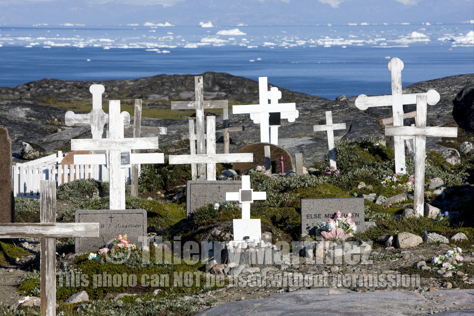 Schooner LA LOUISE sailing on west coast of Greenland.