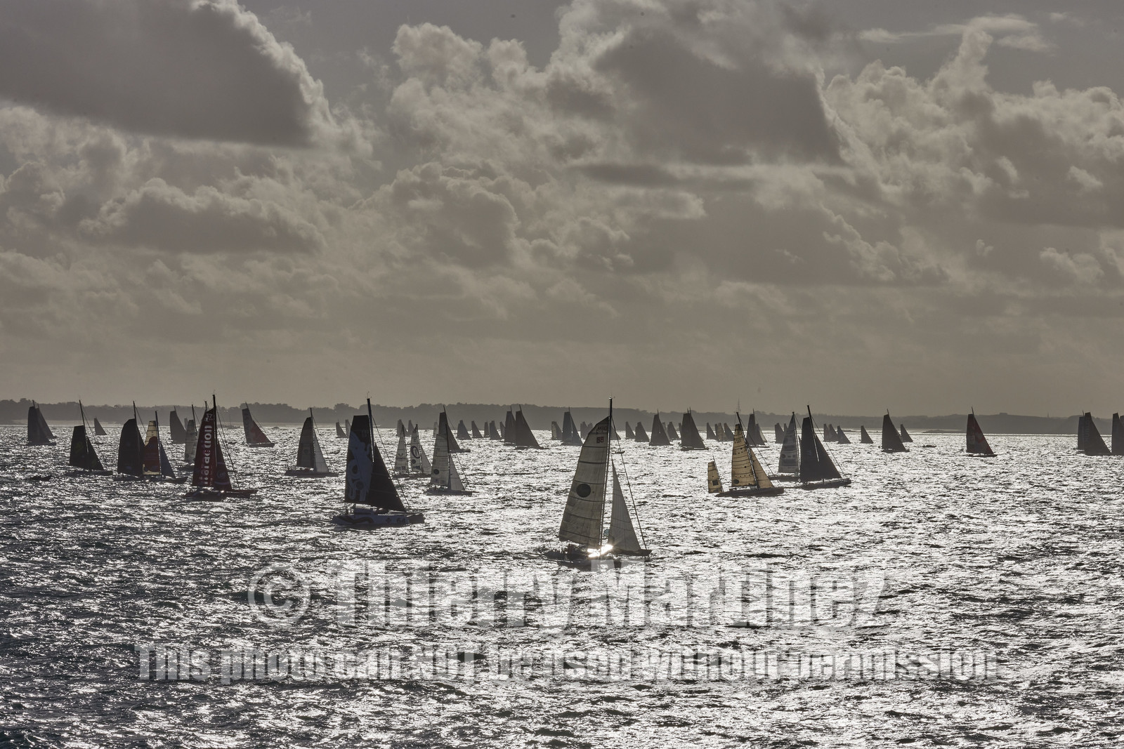 22_39196   © Thierry Martinez.DINARD, FRANCE. 9 Novembre  2022Départ de la 12éme ROUTE DU RHUM, transatlantique course à la voile en solitaire de St Malo(FRA)  à Pointe à Pitre (FRA-Guadeloupe) 3.543 milles nautiques.