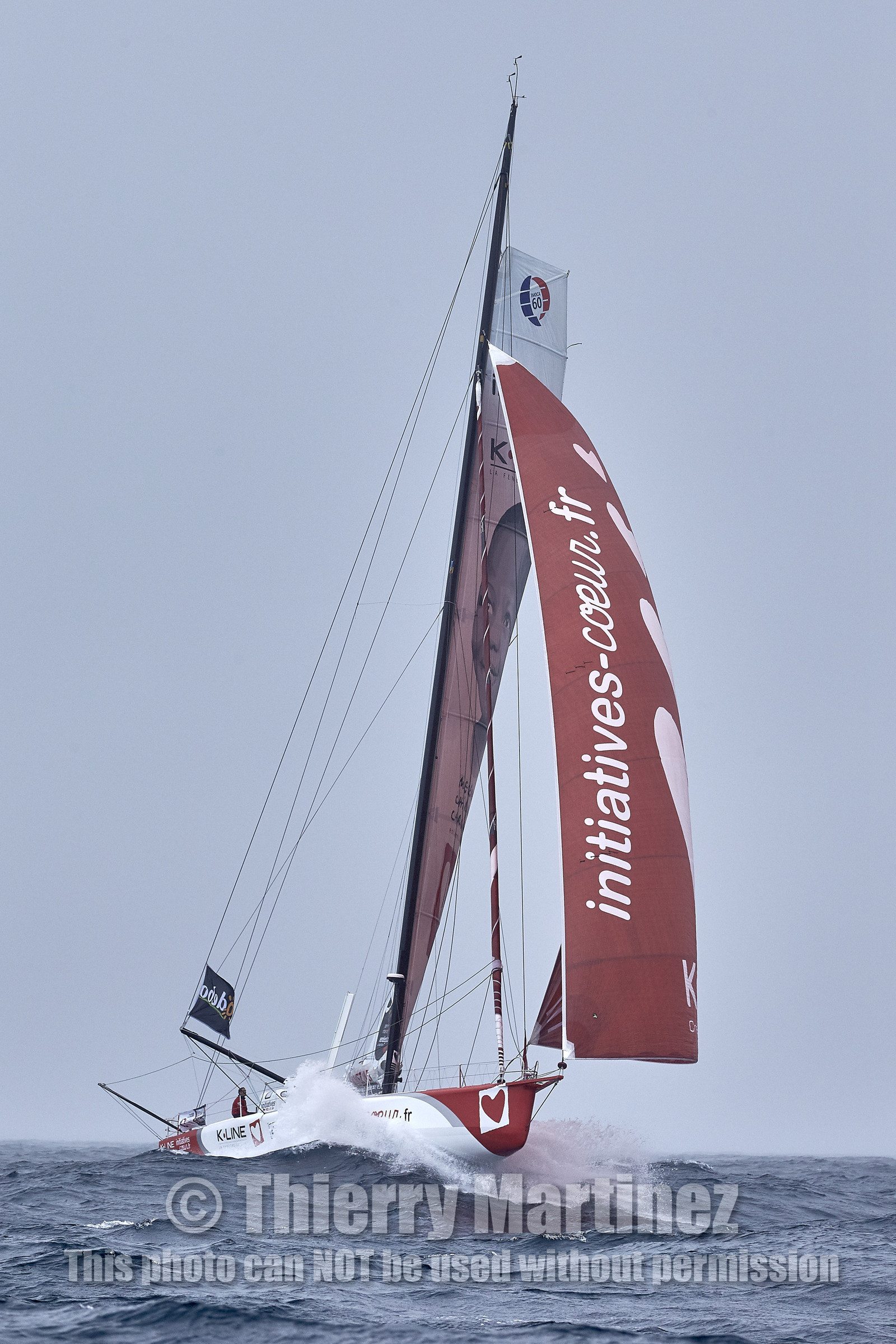 16_40426  ©Th.Martinez Sea&Co.  ILE DE GROIX - - FRANCE. 3 Août 2016. .Tanguy De Lamotte (FRA), a bord de l'IMOCA Initiatives-Coeur au large de l'Ile de Groix (FRA) en préparation du Vendée Globe 2016-17.