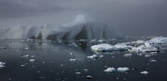 Schooner LA LOUISE sailing on west coast of Greenland.