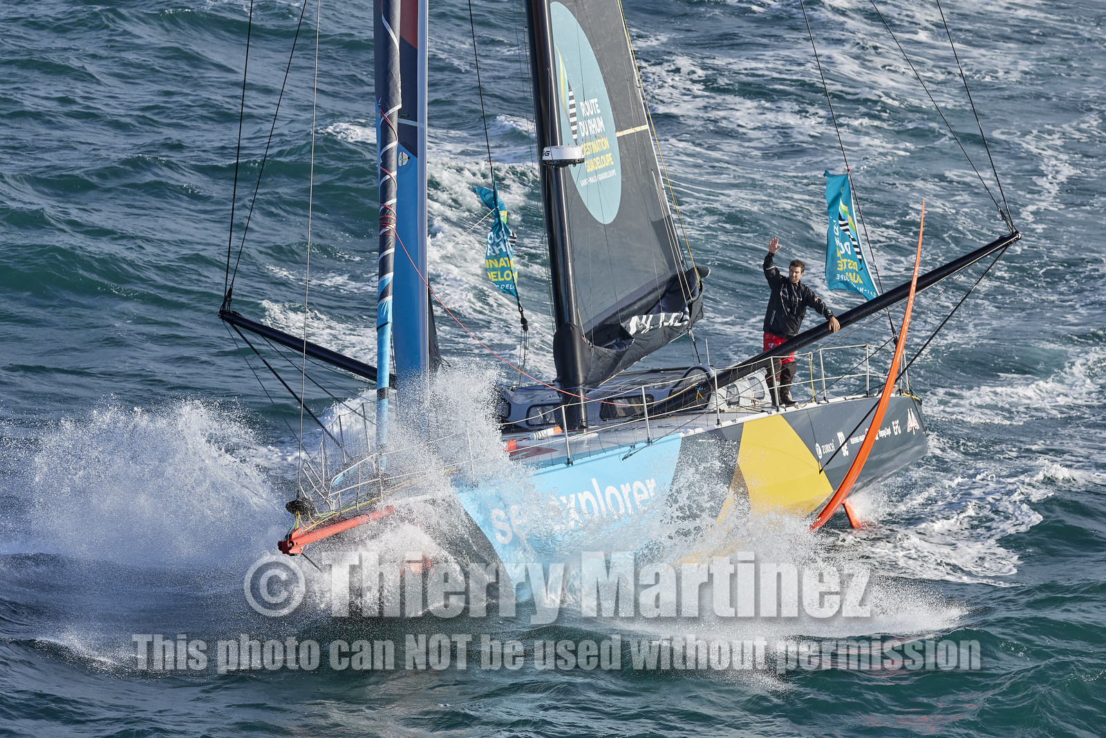 22_39737   © Thierry Martinez.DINARD, FRANCE. 9 Novembre  2022Départ de la 12éme ROUTE DU RHUM, transatlantique course à la voile en solitaire de St Malo(FRA)  à Pointe à Pitre (FRA-Guadeloupe) 3.543 milles nautiques.