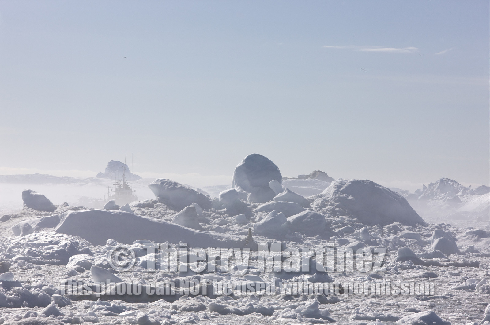 Schooner LA LOUISE sailing on west coast of Greenland.