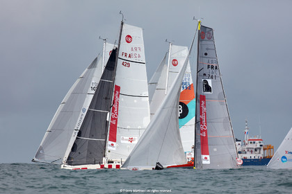 23_22403   © Thierry Martinez. LES SABLES D'OLONNE, 85 - FRANCE 25 septembre 2023.Départ MINI TRANSAT 2023. Départ du Dimanche 24 septembre retardé au Lundi 25 Sept .Les Sables d’Olonne (FRA)    Santa Cruz de la Palma ( Canaries)    St François ( Guadeloupe): 4050 NM.
