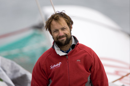 Thomas Coville (FRA) Solo Sailing Round the World Record attempt, Finish .