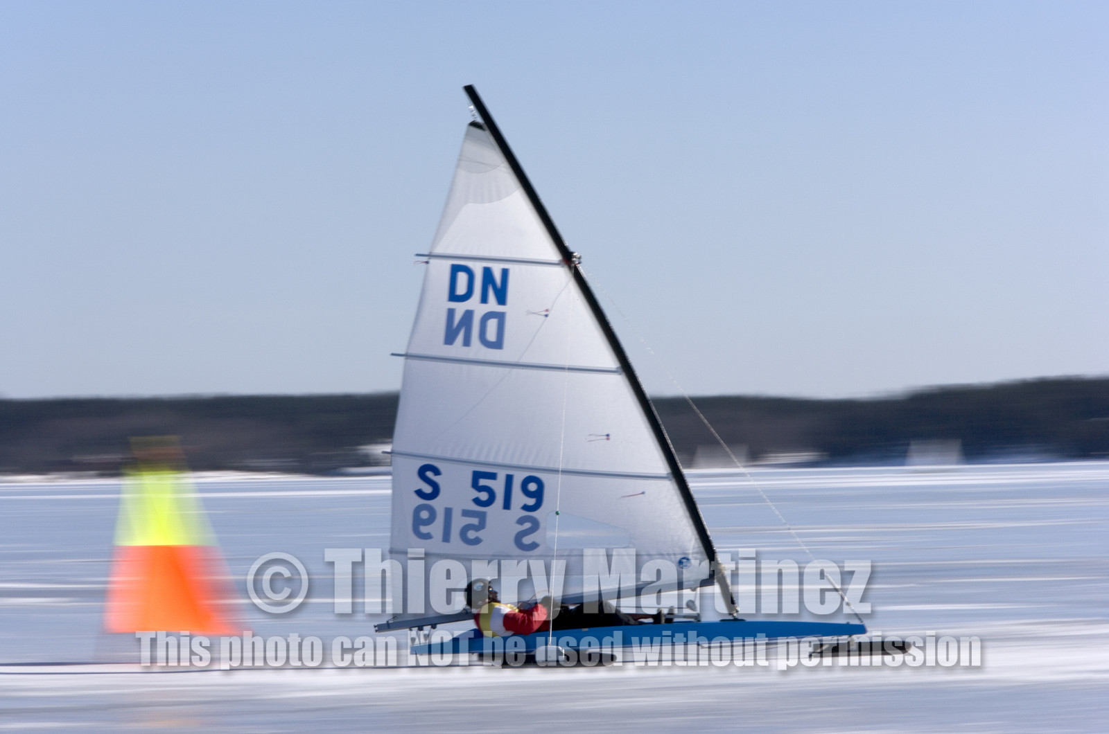 Ice Boats in Stockholm Archipelago - March 2005.