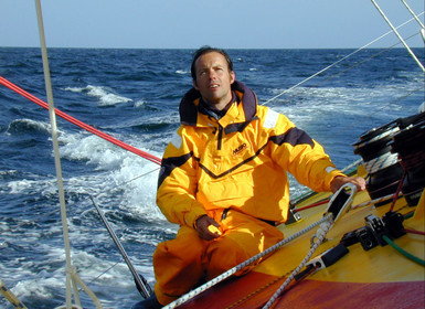 © Thierry Martinez   Sea&Co. Open 60' SODEBO , skipper Thomas Coville ( FRA).La Trinite sur Mer ( FRA), 21 mai 2000, entrainement .