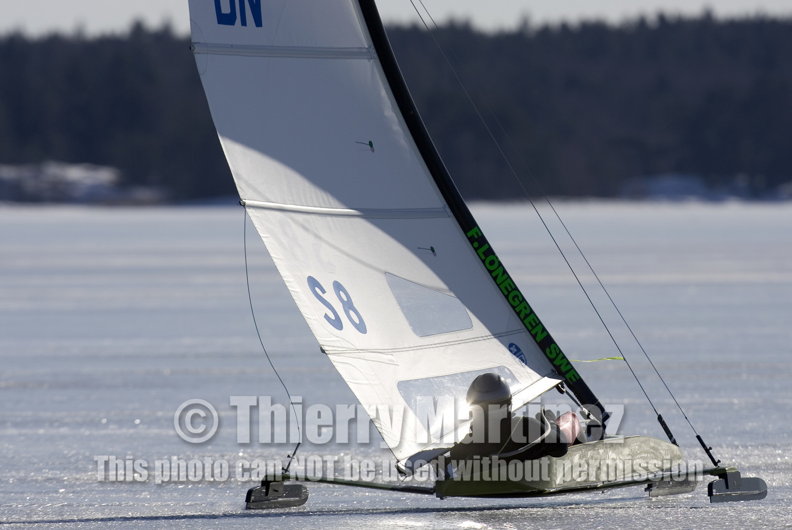Ice Boats in Stockholm Archipelago - March 2005.