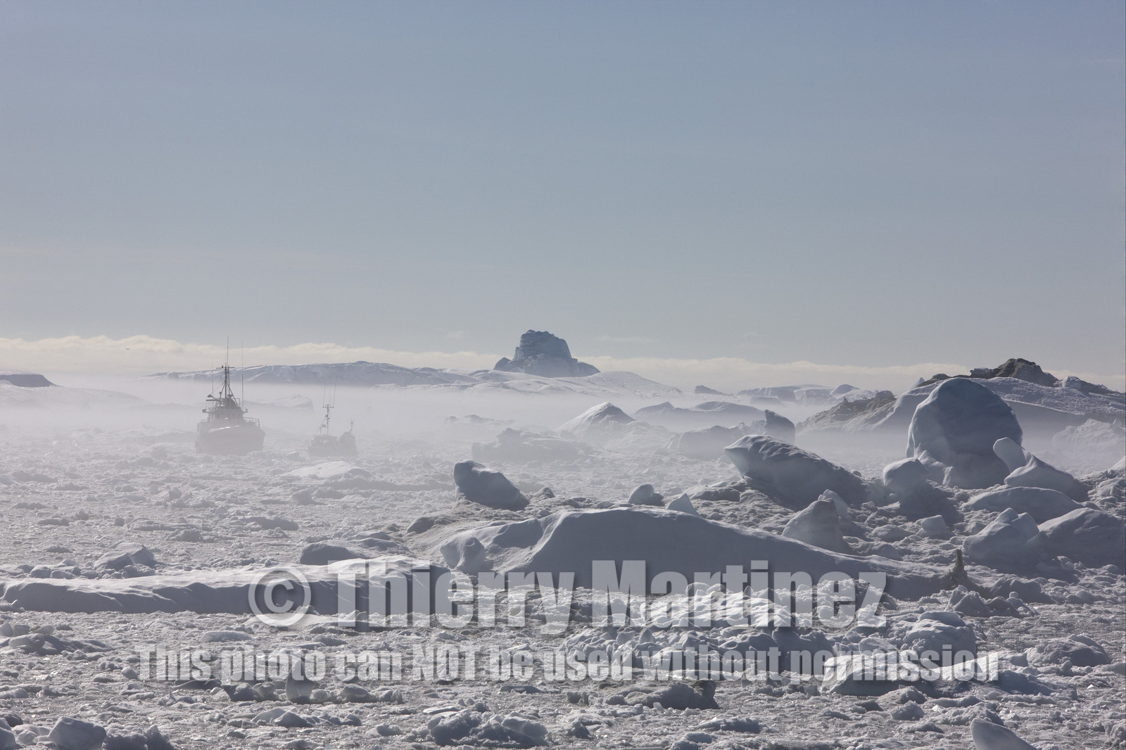 Schooner LA LOUISE sailing on west coast of Greenland.