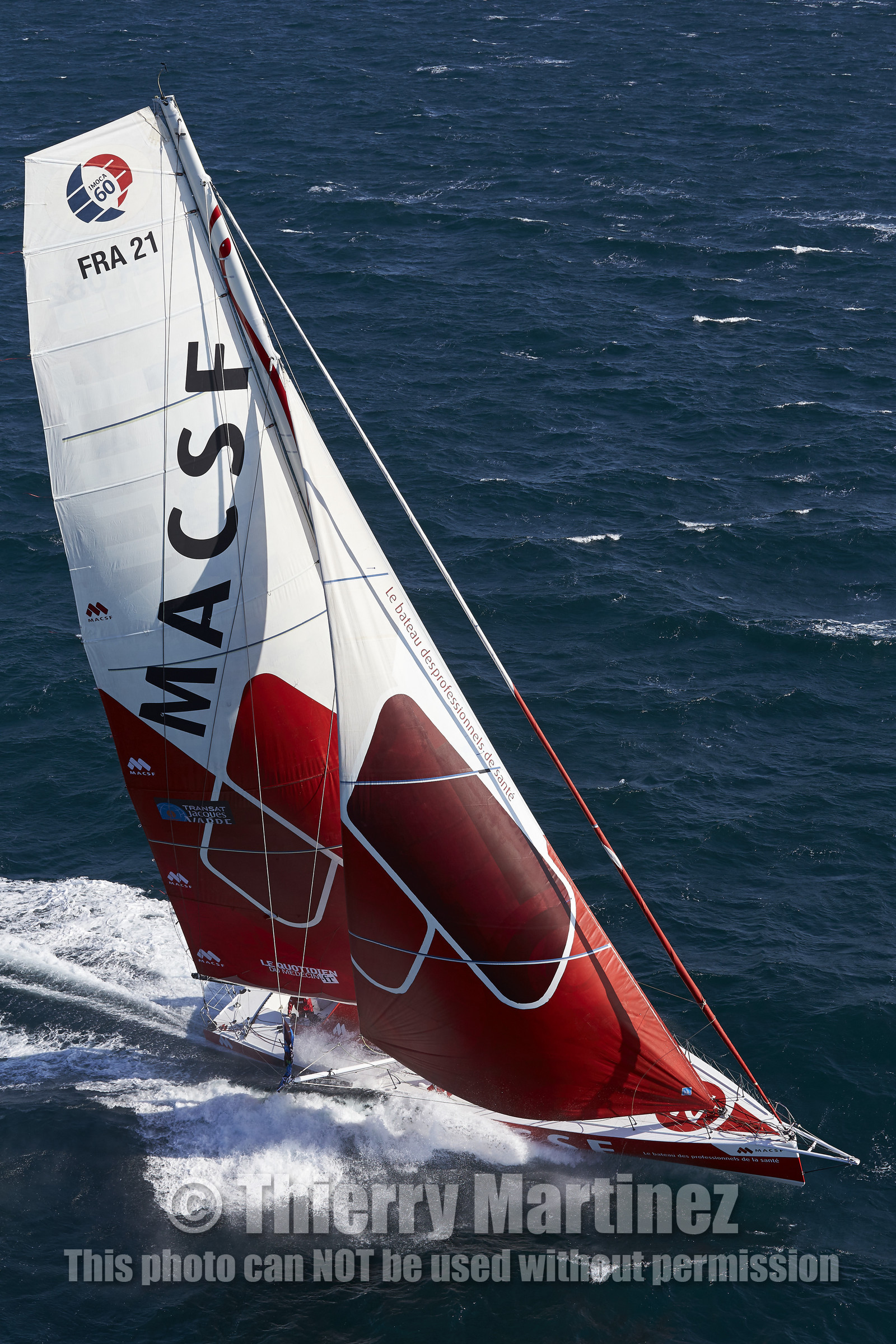 MACSF , Bertrand de Broc et Marc Guillemot avant la Transat Jacques Vabre 2015.