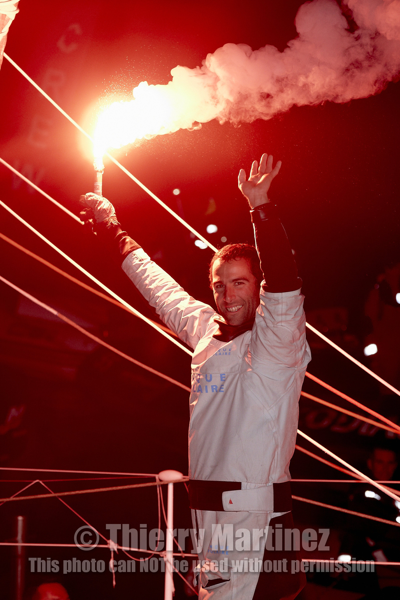 2012 13 VENDEE GLOBE. Armel Le Cleac'h (FRA) BANQUE POPULAIRE 2nd .