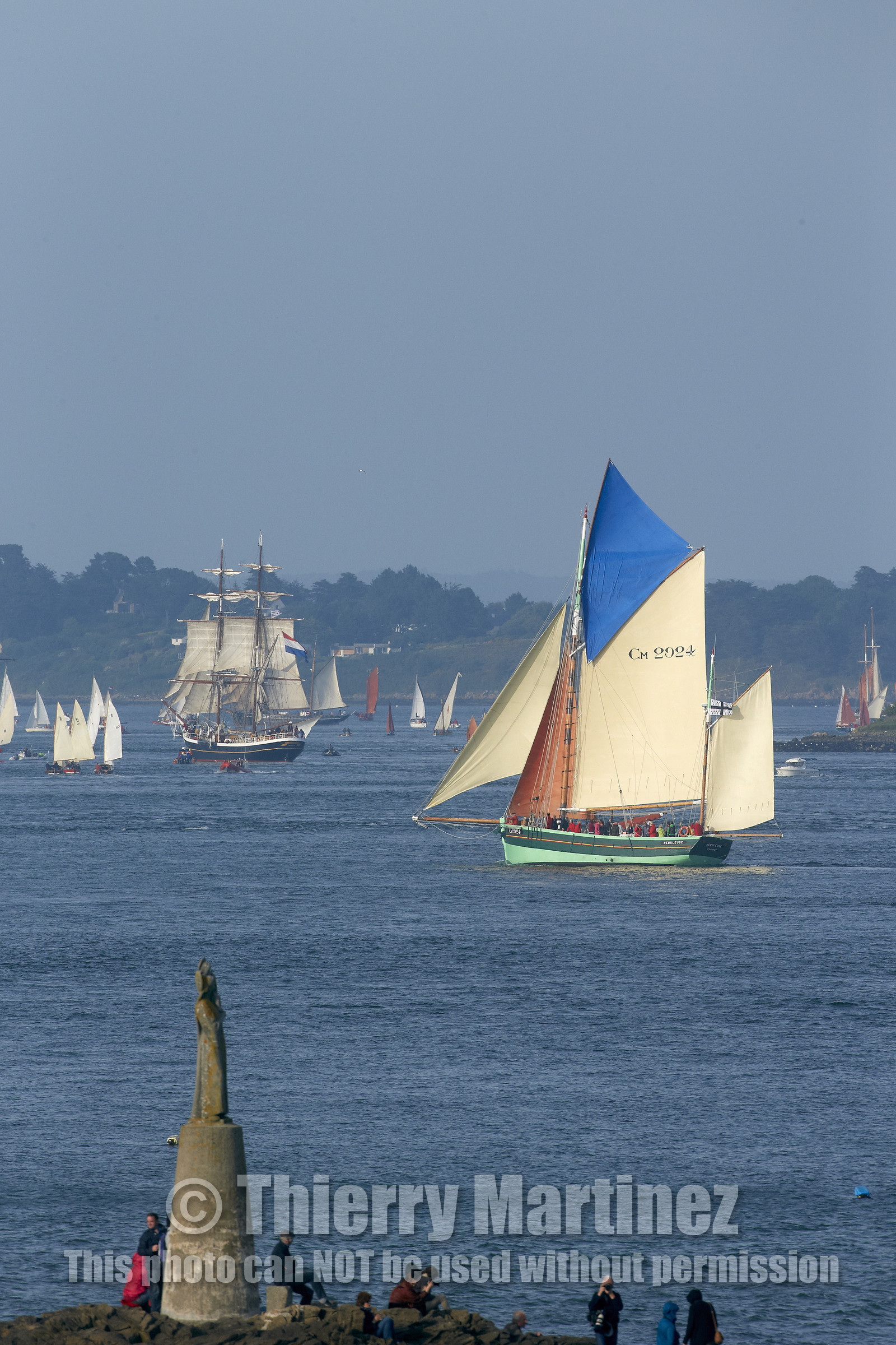 Semaine du Golfe 2015. Parade d'arrivée de la flotte.