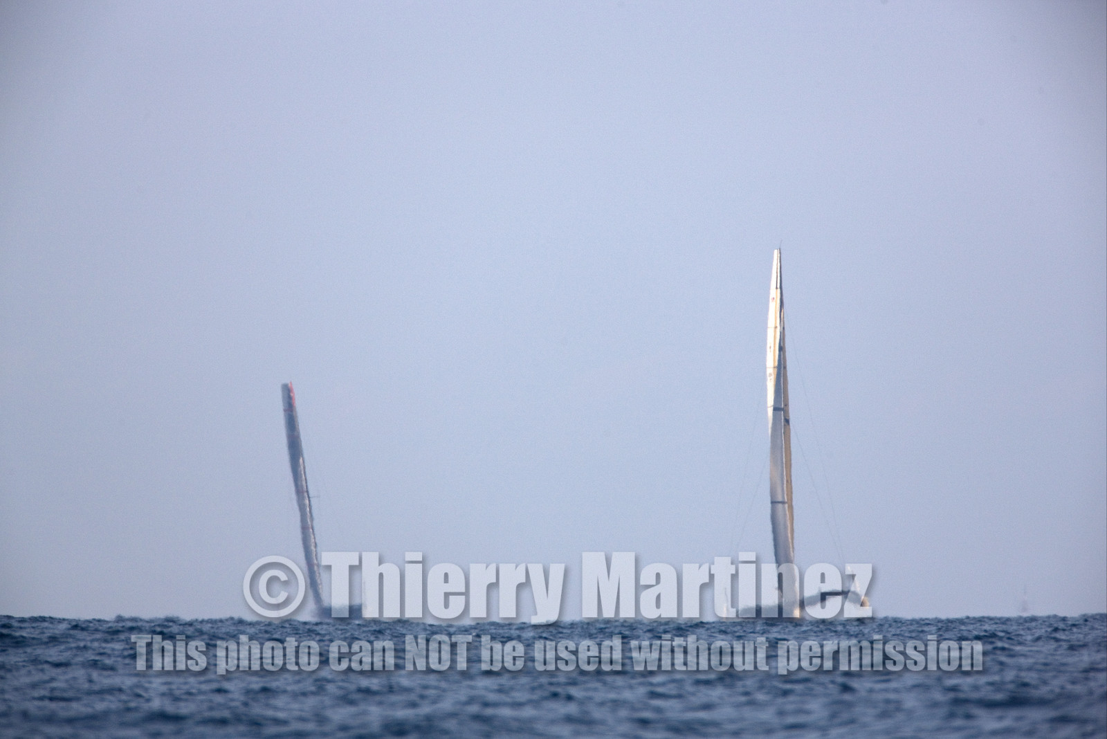 33rd  AMERICA'S CUP Valencia Spain, February 2010 - Defender:  ALINGHI (ALINGHI 5) vs Challenger : BMW Oracle Racing (USA 17)