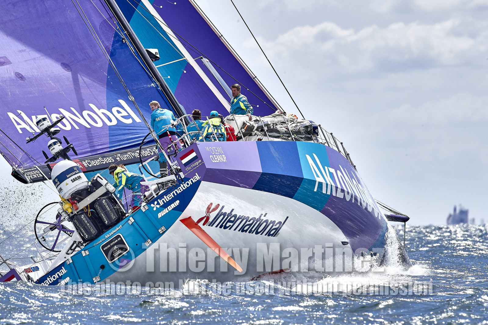 team AkzoNobel  in Volvo Ocean Race 2017-18.