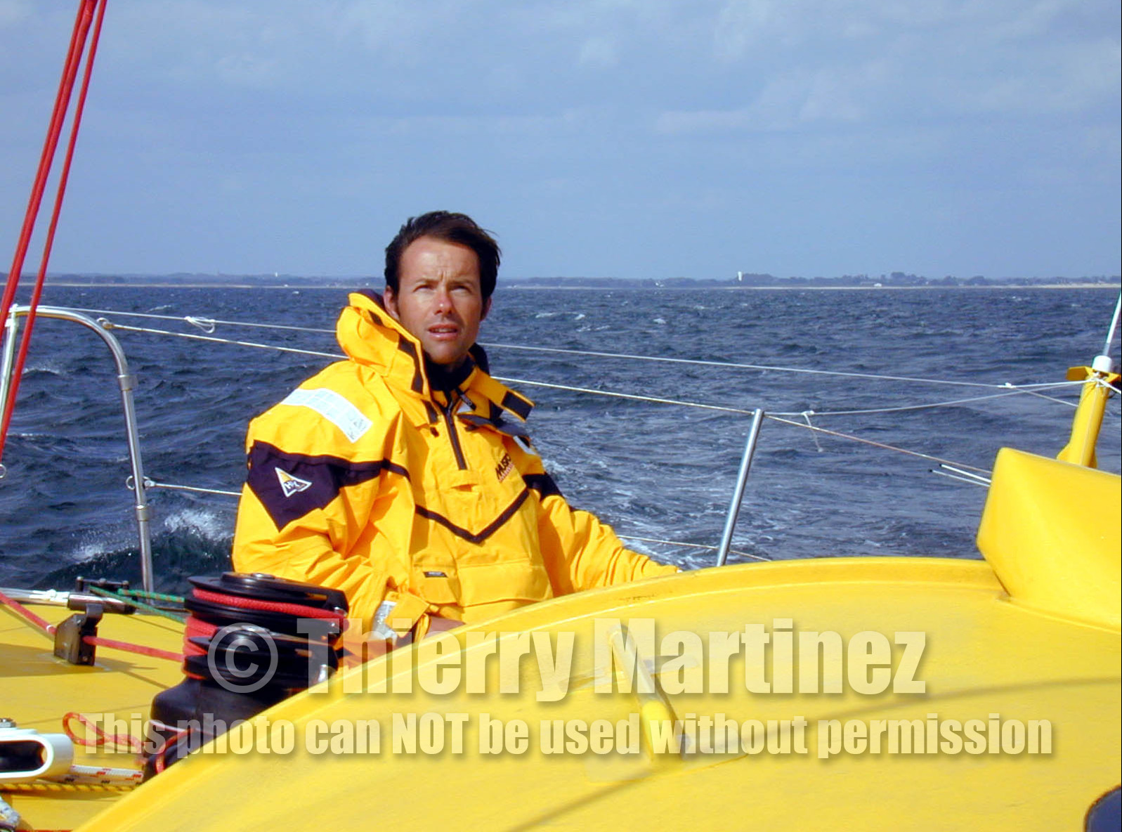 ©Thierry Martinez   Sea&Co.Open 60' SODEBO , skipper Thomas Coville ( FRA).La Trinite sur Mer ( FRA), 21 mai 2000, entrainement .