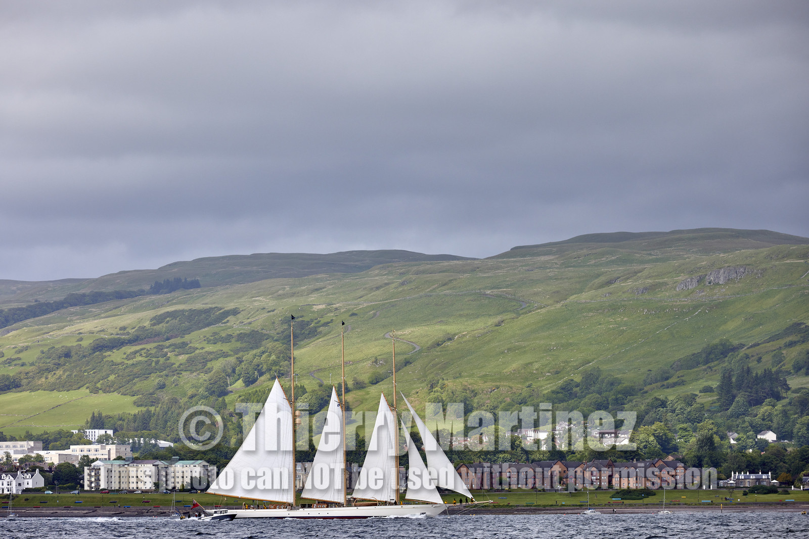 22_17033   © Thierry Martinez.FAIRLIE,SCOTLAND - UK 11th June 20222022 RICHARD MILLE FIFE REGATTA.Day 1. Race cancelled ,