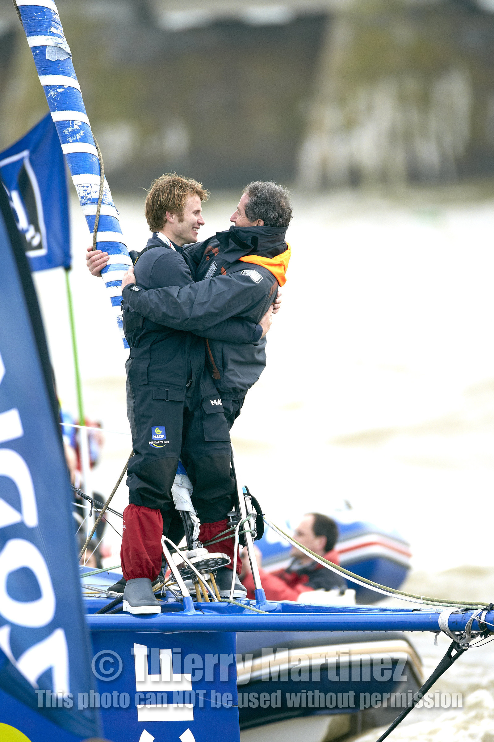 2012 13 VENDEE GLOBE. Winner arrival in Les sables d'Olonne (FRA