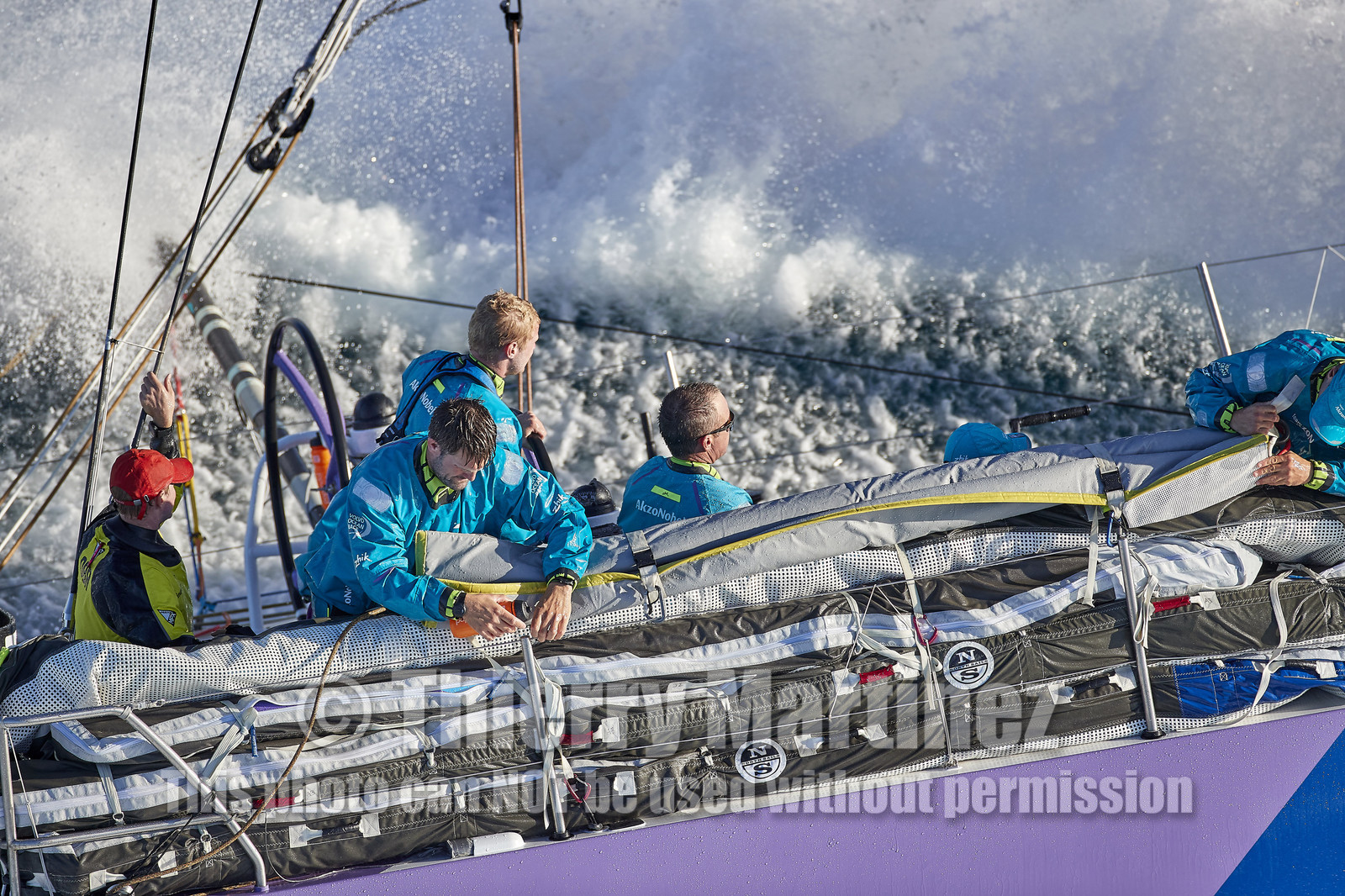 team AkzoNobel  in Volvo Ocean Race 2017-18.