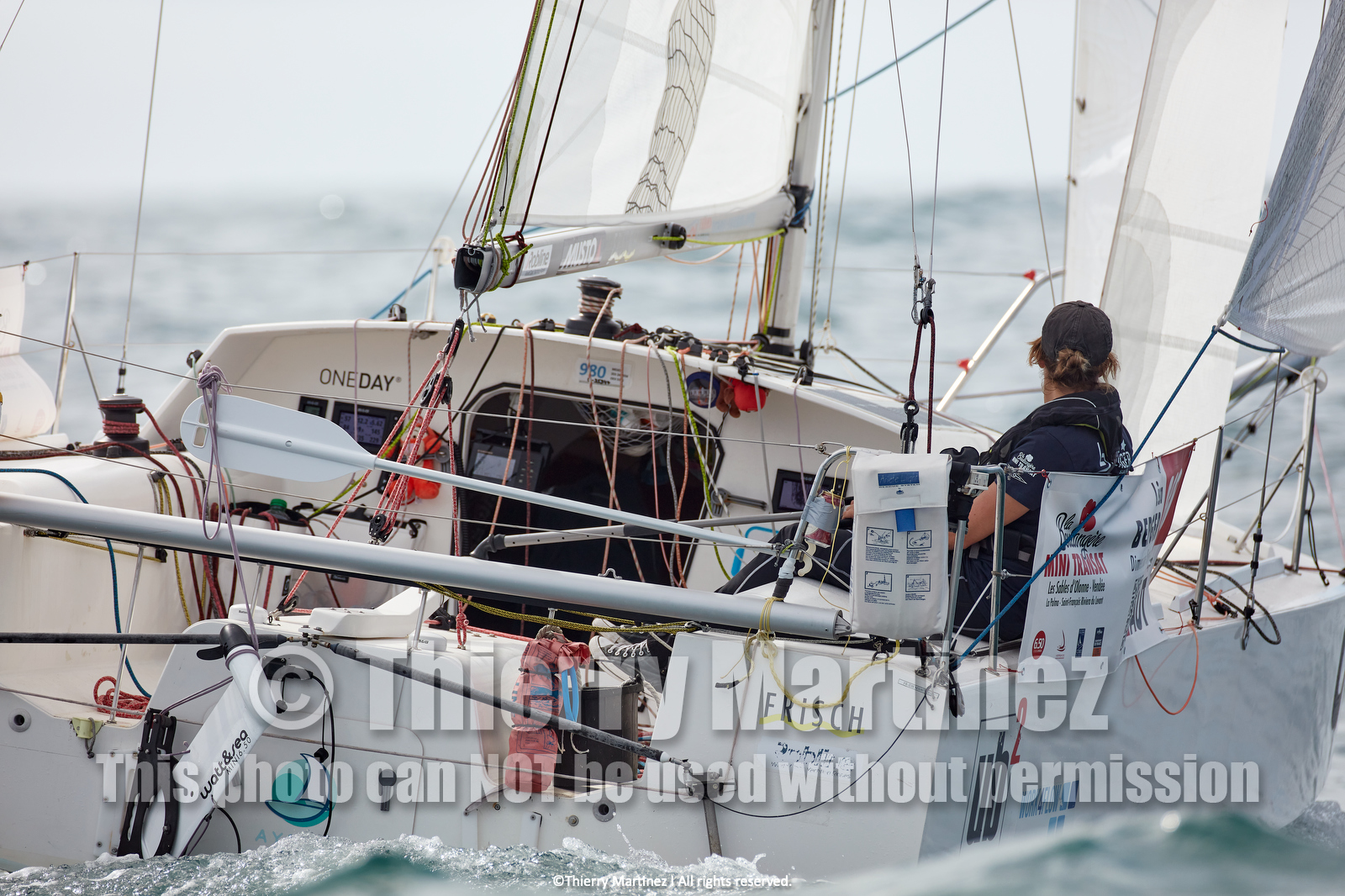 23_22771   © Thierry Martinez. LES SABLES D'OLONNE, 85 - FRANCE 25 septembre 2023.Départ MINI TRANSAT 2023. Départ du Dimanche 24 septembre retardé au Lundi 25 Sept .Les Sables d’Olonne (FRA)    Santa Cruz de la Palma ( Canaries)    St François ( Guadeloupe): 4050 NM.