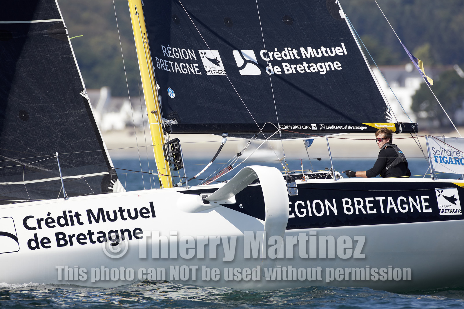 22_32886   © Thierry Martinez.PORT LA FORET, FRANCE. 28 Aout  2022.53éme édition de la Solitaire du Figaro.Départ de la 2éme étape , Port La Forêt   Royan (635NM).