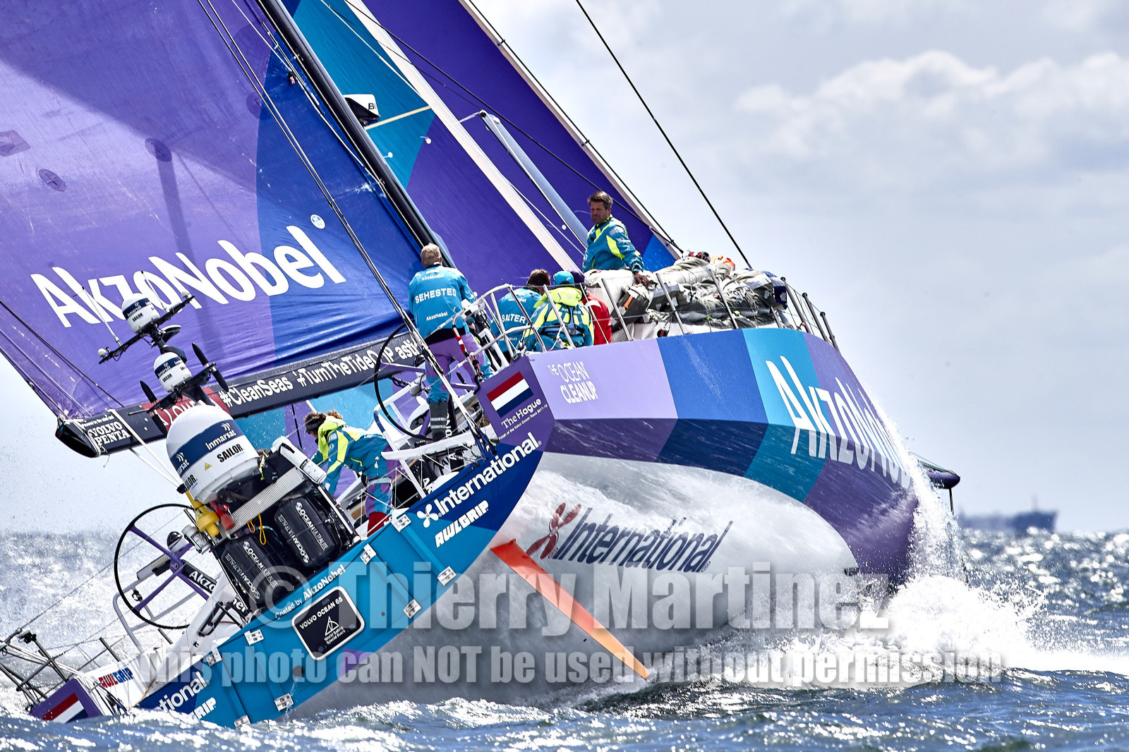 team AkzoNobel  in Volvo Ocean Race 2017-18.