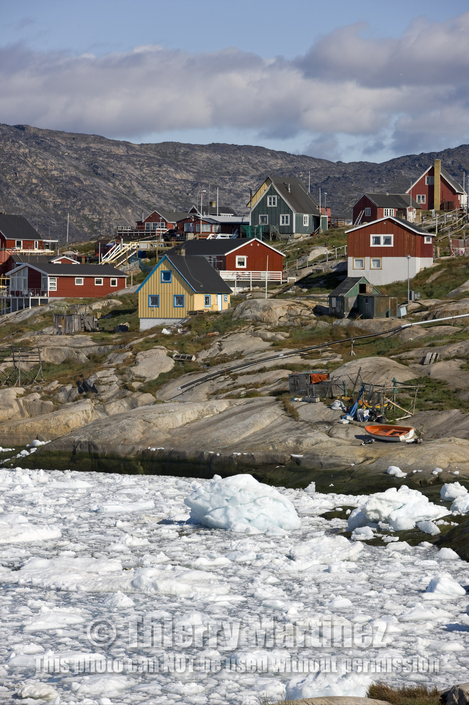 Schooner LA LOUISE sailing on west coast of Greenland.
