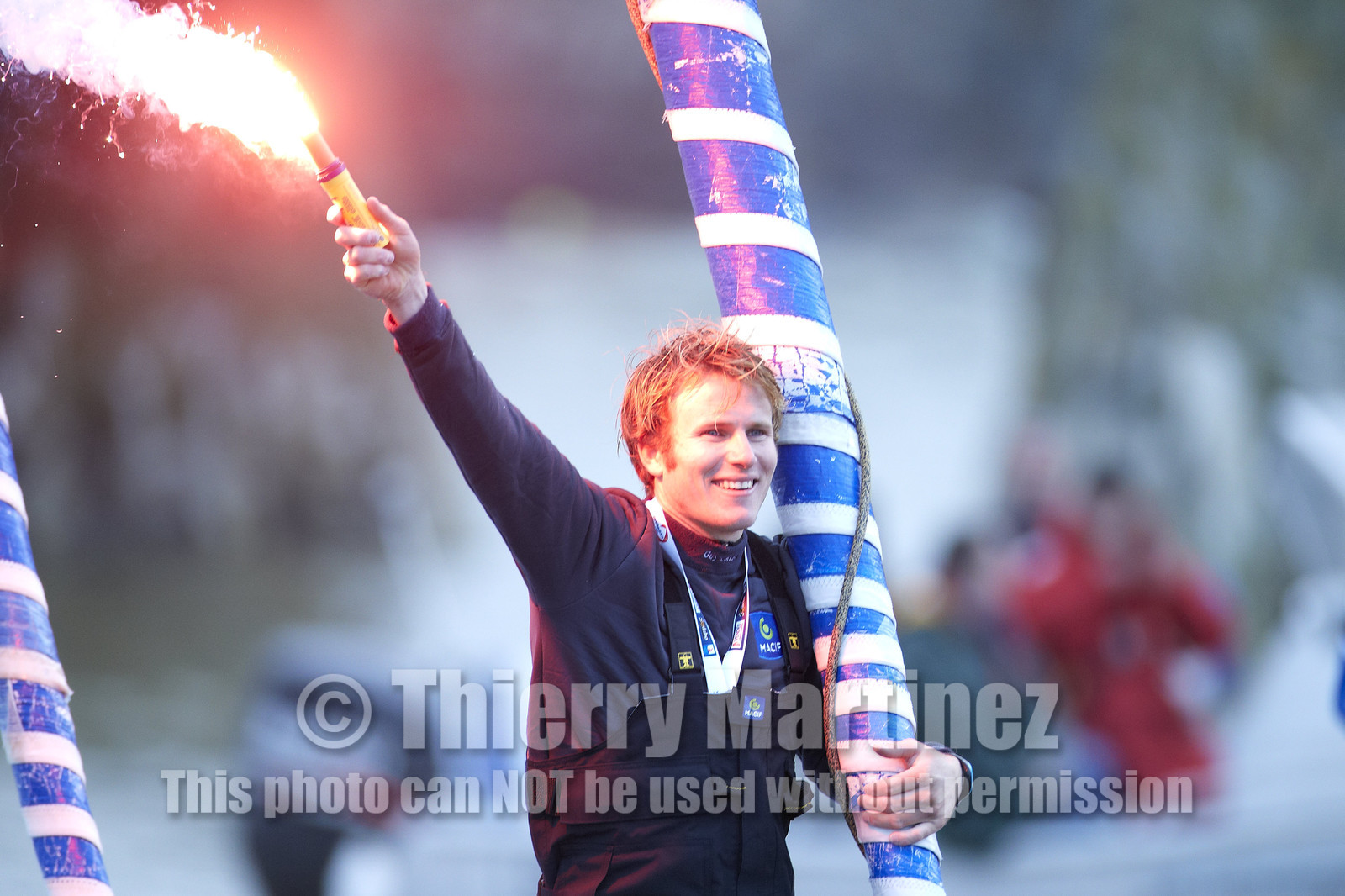 2012 13 VENDEE GLOBE. Winner arrival in Les sables d'Olonne (FRA