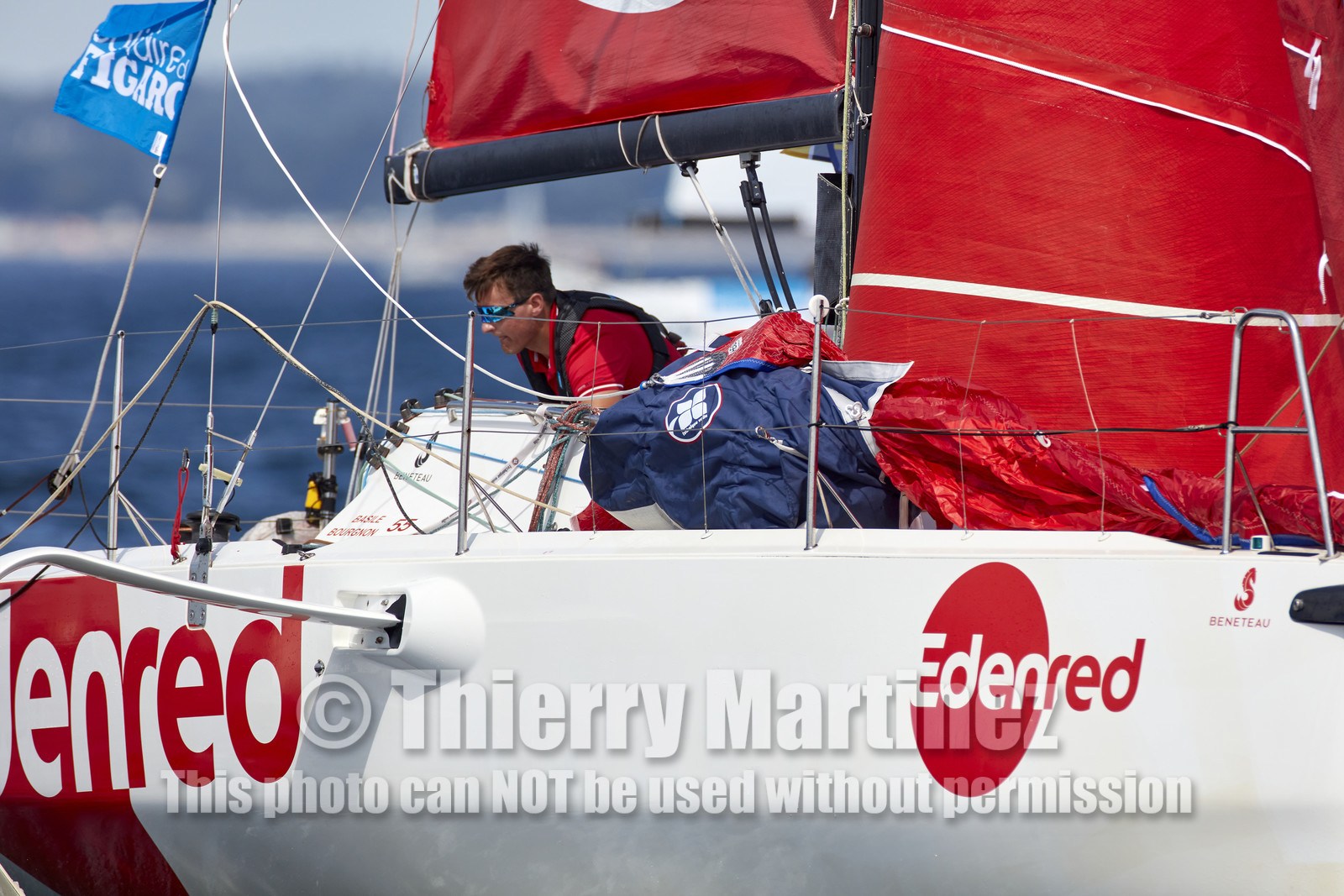 22_33176   © Thierry Martinez.PORT LA FORET, FRANCE. 28 Aout  2022.53éme édition de la Solitaire du Figaro.Départ de la 2éme étape , Port La Forêt   Royan (635NM).
