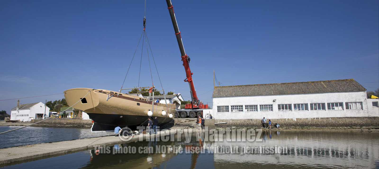 Launch of Thierry Dubois (FRA) new schooner LA LOUISE