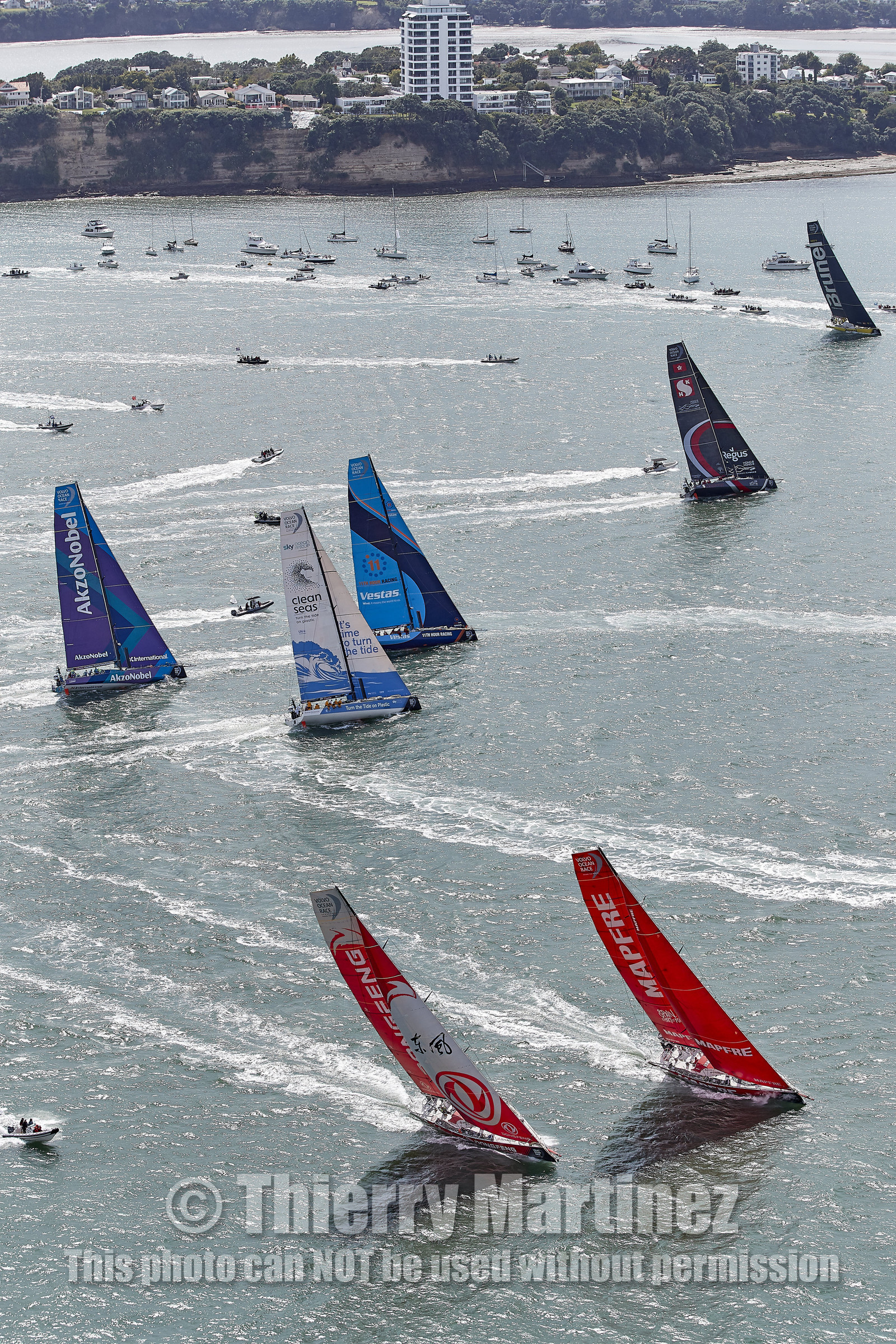 team AkzoNobel  in Volvo Ocean Race 2017-18.