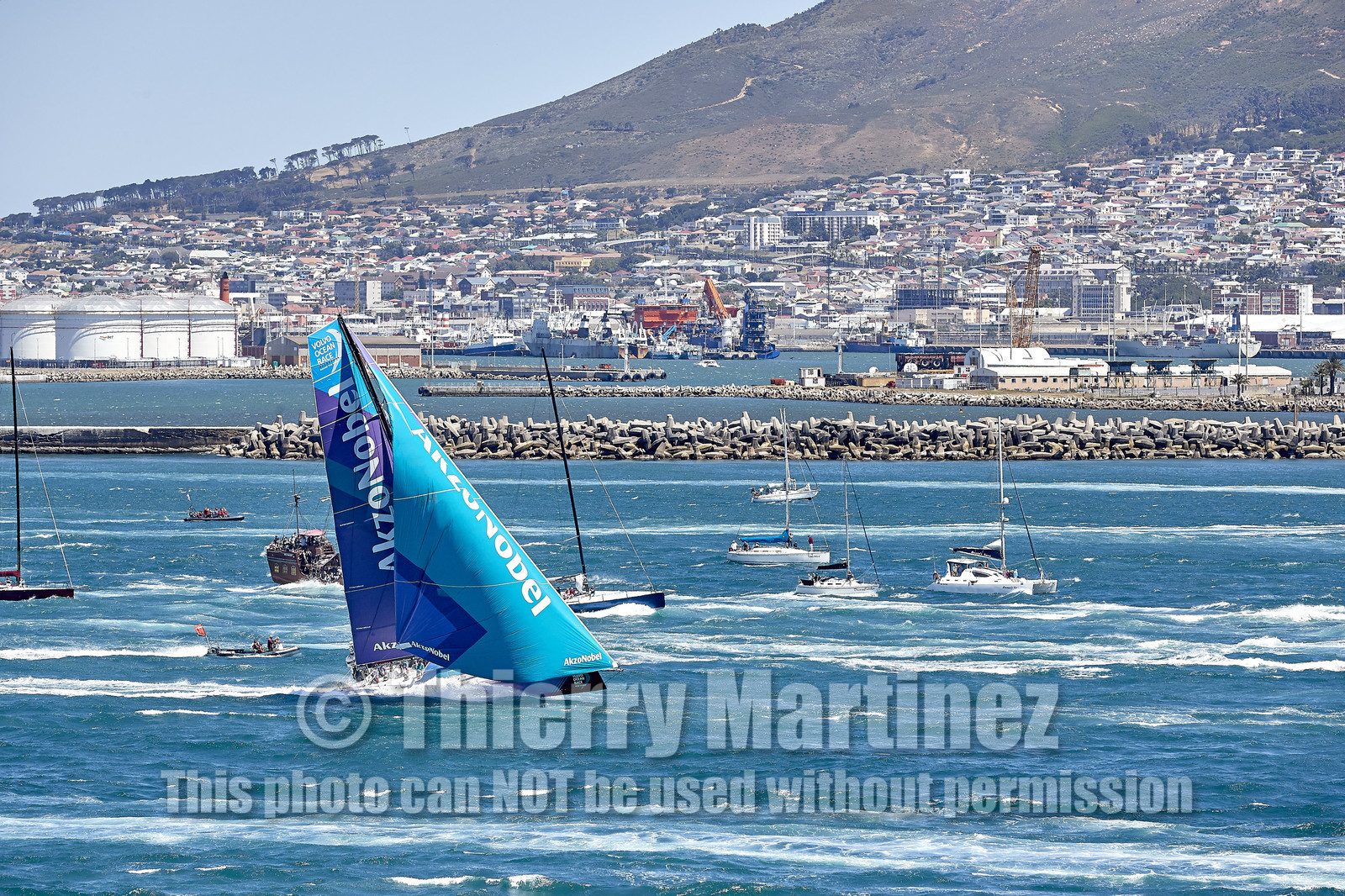 team AkzoNobel  in Volvo Ocean Race 2017-18.