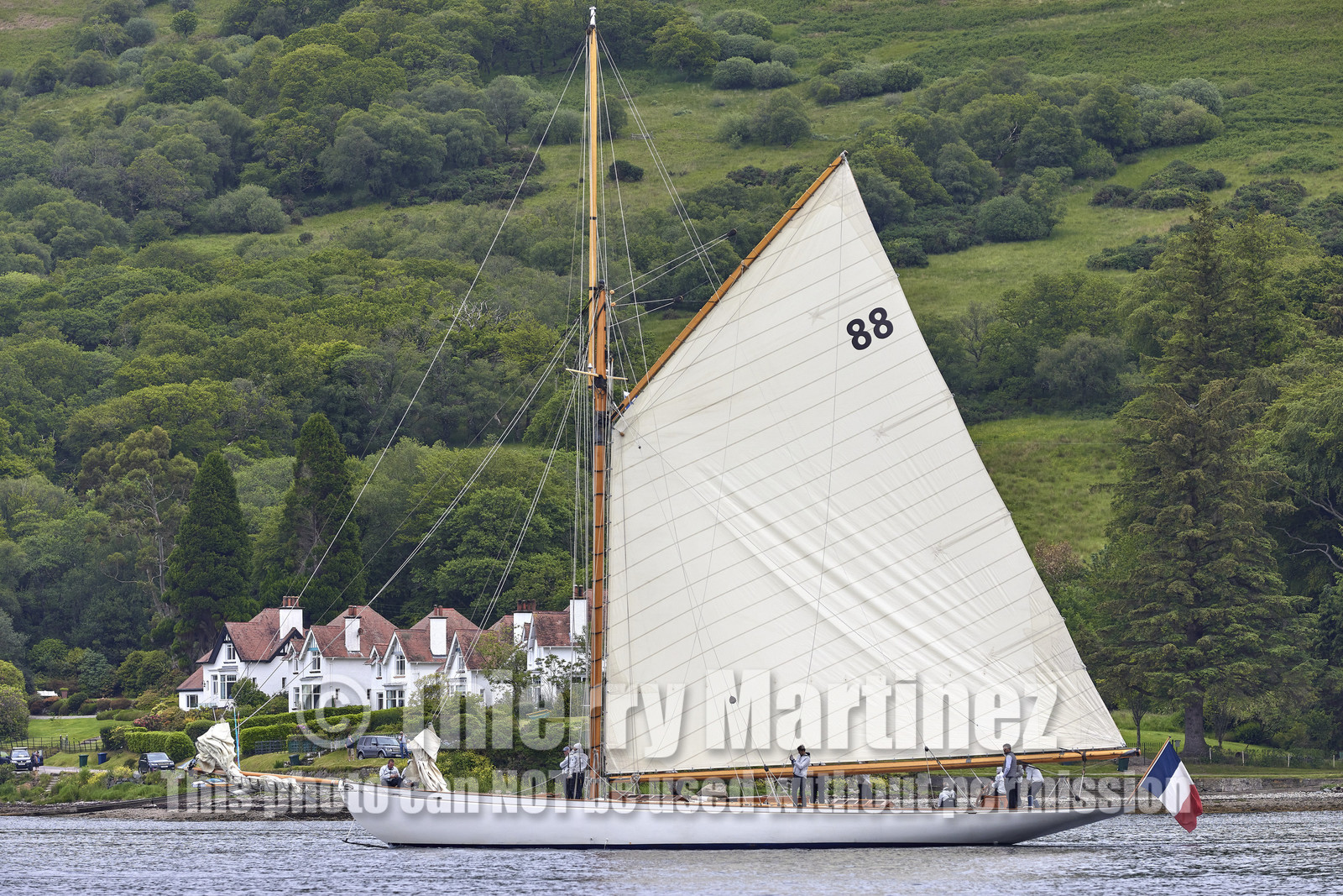 22_21673  © Thierry Martinez.FAIRLIE,SCOTLAND - UK 14th June 20222022 RICHARD MILLE FIFE REGATTA.Day 4 :ROTHESAY (ISLE OF BUTE) to PORTAVADIE.
