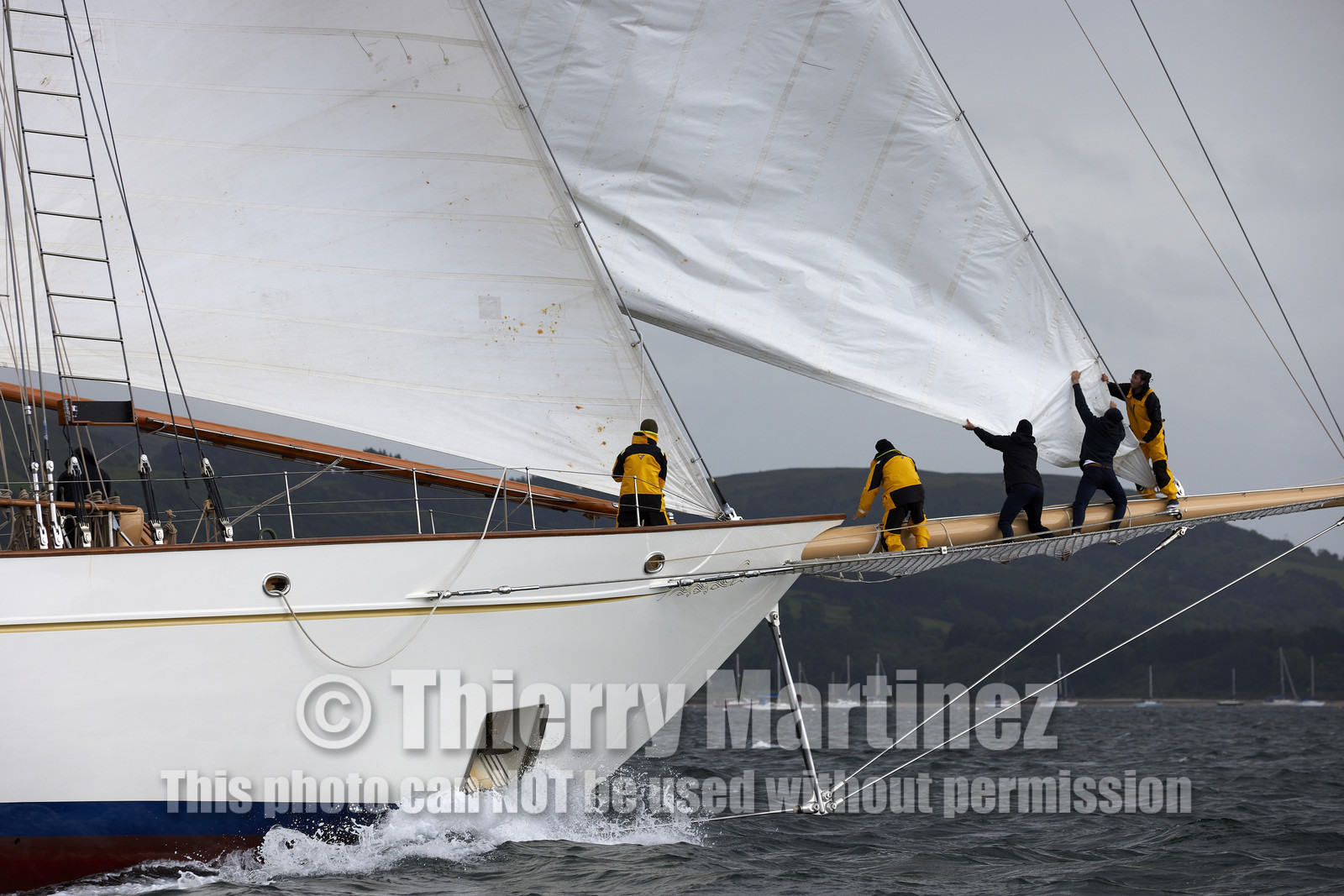 22_17074   © Thierry Martinez.FAIRLIE,SCOTLAND - UK 11th June 20222022 RICHARD MILLE FIFE REGATTA.Day 1. Race cancelled ,