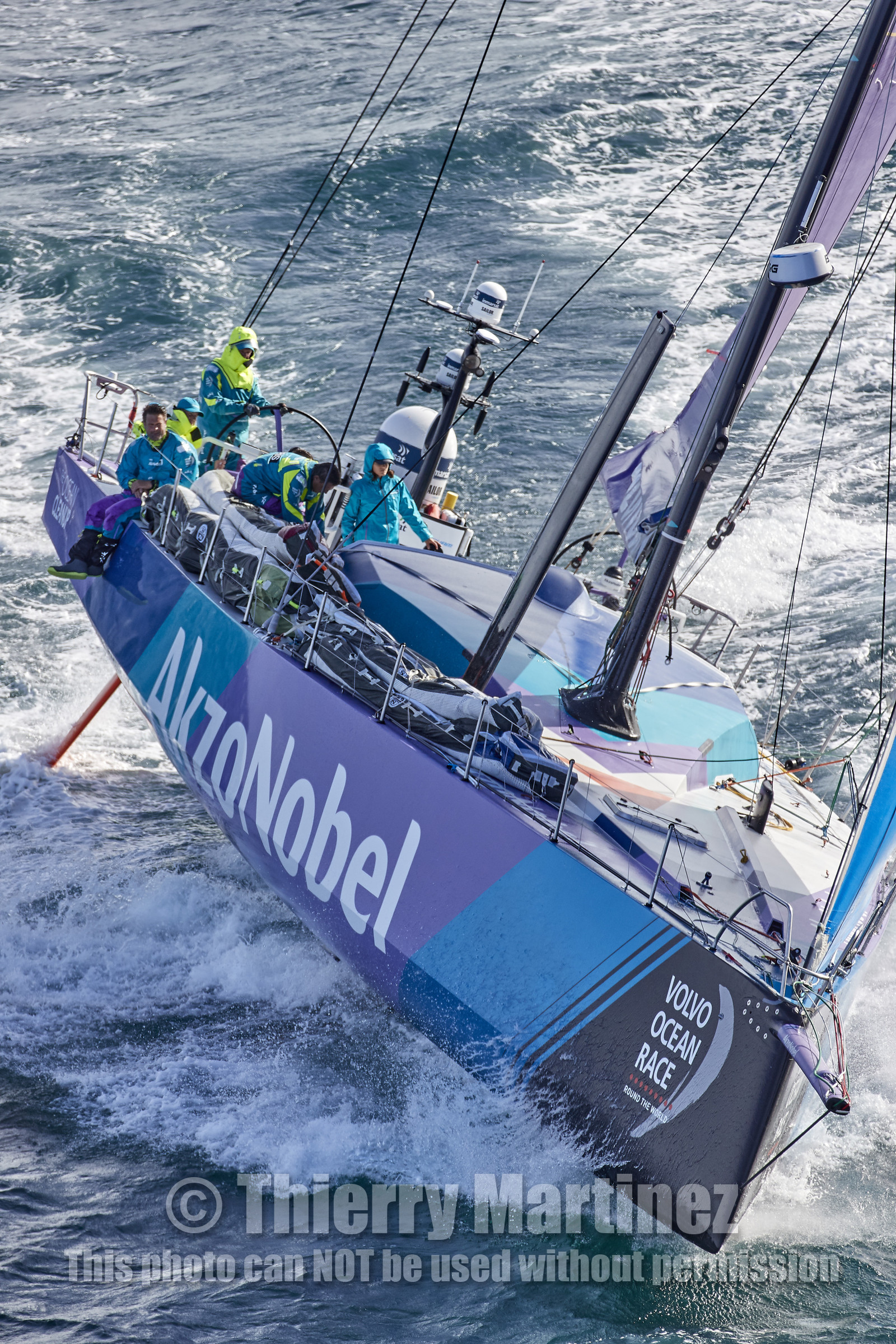 team AkzoNobel  in Volvo Ocean Race 2017-18.
