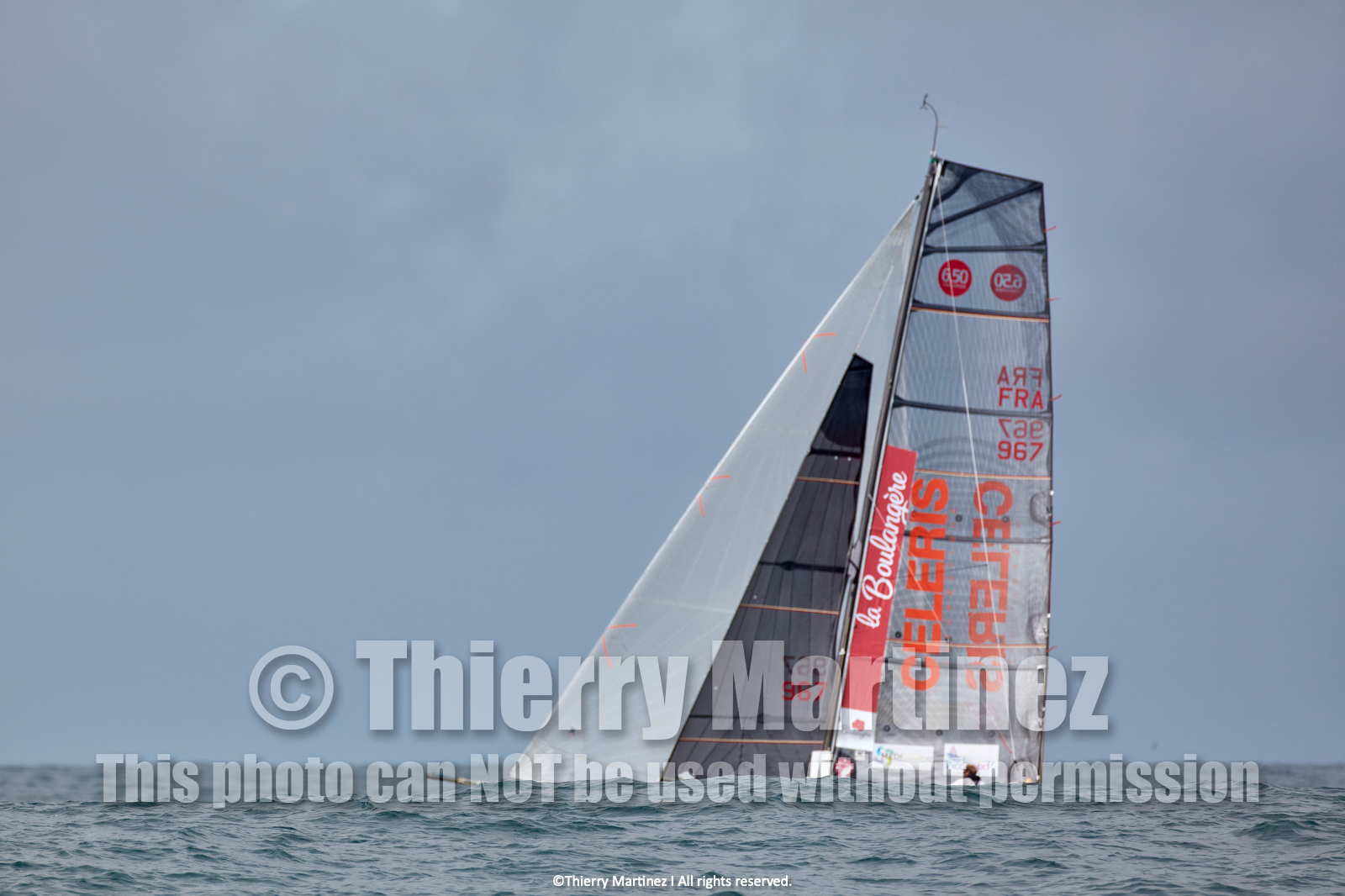 23_22632   © Thierry Martinez. LES SABLES D'OLONNE, 85 - FRANCE 25 septembre 2023.Départ MINI TRANSAT 2023. Départ du Dimanche 24 septembre retardé au Lundi 25 Sept .Les Sables d’Olonne (FRA)    Santa Cruz de la Palma ( Canaries)    St François ( Guadeloupe): 4050 NM.