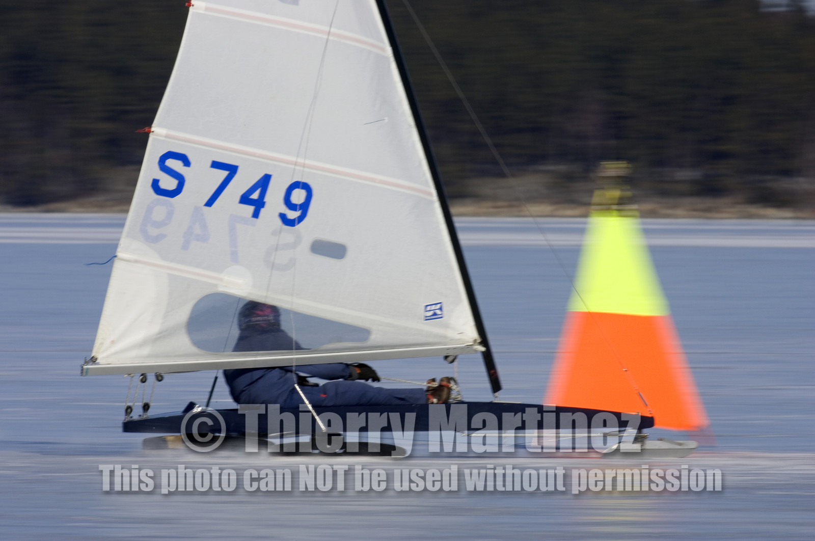 Ice Boats in Stockholm Archipelago - March 2005.