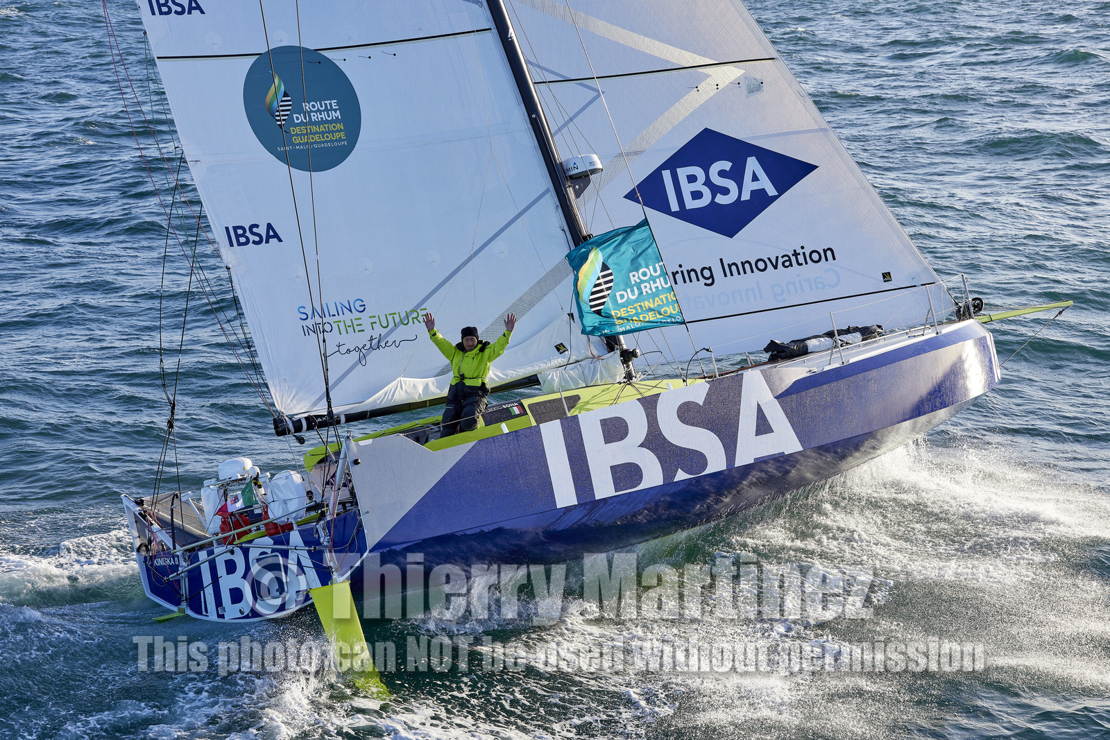 22_38969   © Thierry Martinez.DINARD, FRANCE. 9 Novembre  2022Départ de la 12éme ROUTE DU RHUM, transatlantique course à la voile en solitaire de St Malo(FRA)  à Pointe à Pitre (FRA-Guadeloupe) 3.543 milles nautiques.