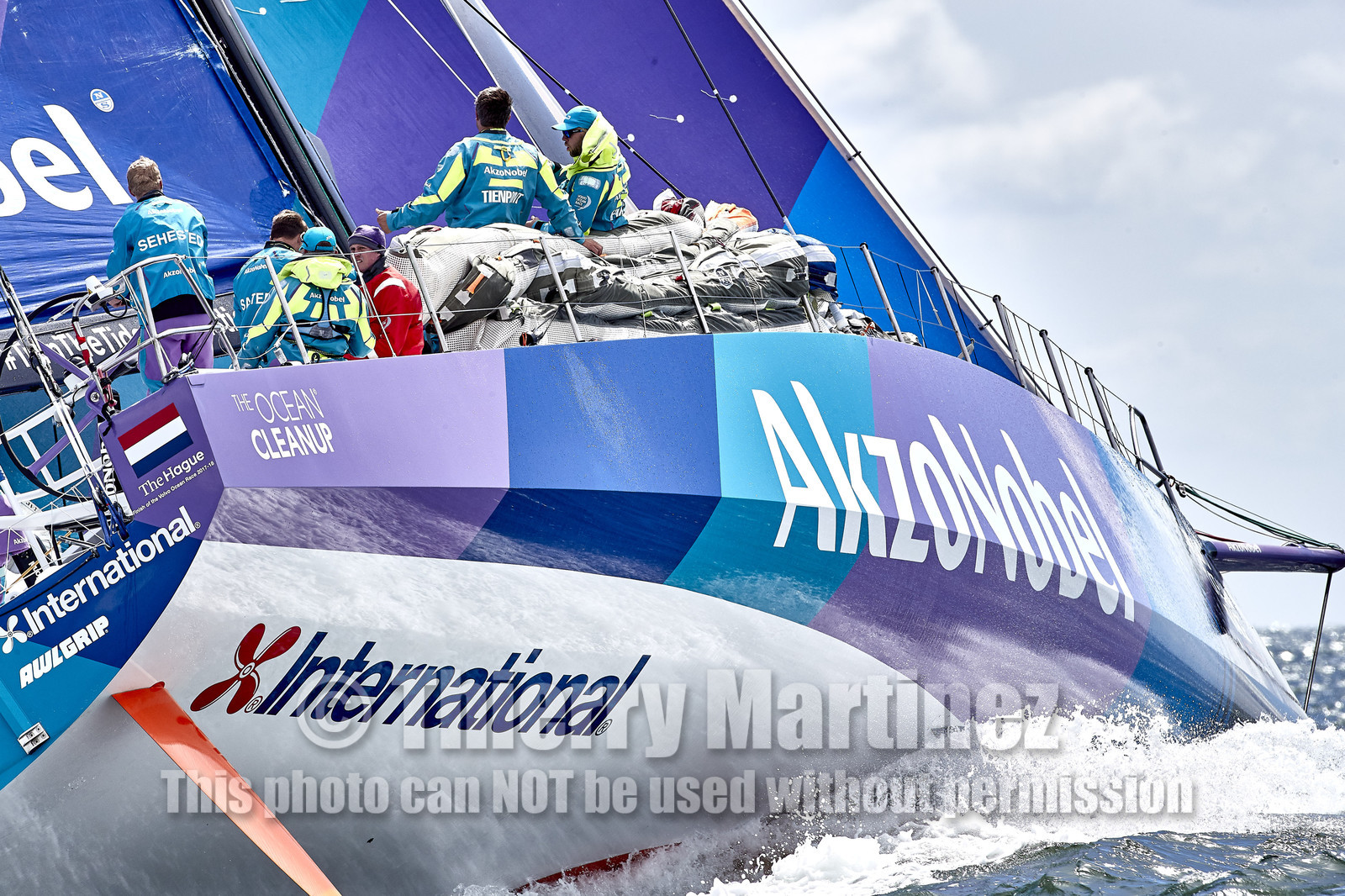 team AkzoNobel  in Volvo Ocean Race 2017-18.